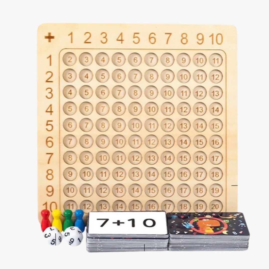 Gioco Matematico Montessori con Carte e Dadi