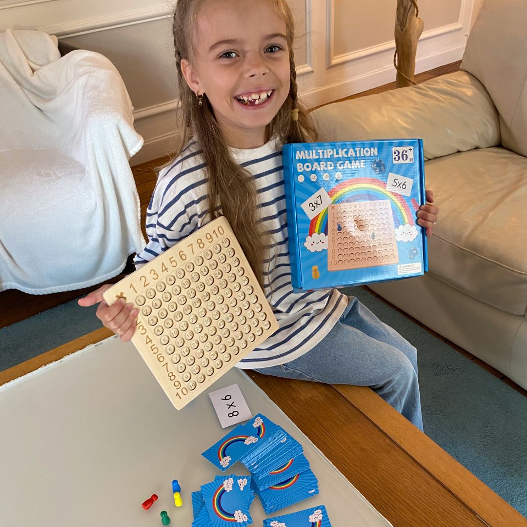 Gioco Matematico Montessori con Carte e Dadi