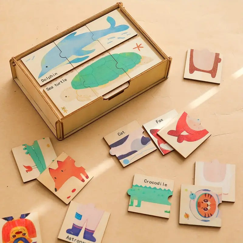 Puzzle Sagome Animali Montessori