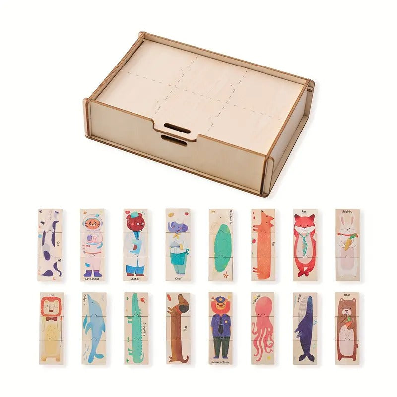 Puzzle Sagome Animali Montessori