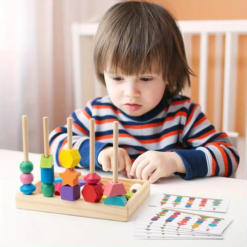 Impilabile Perline Arcobaleno Montessori